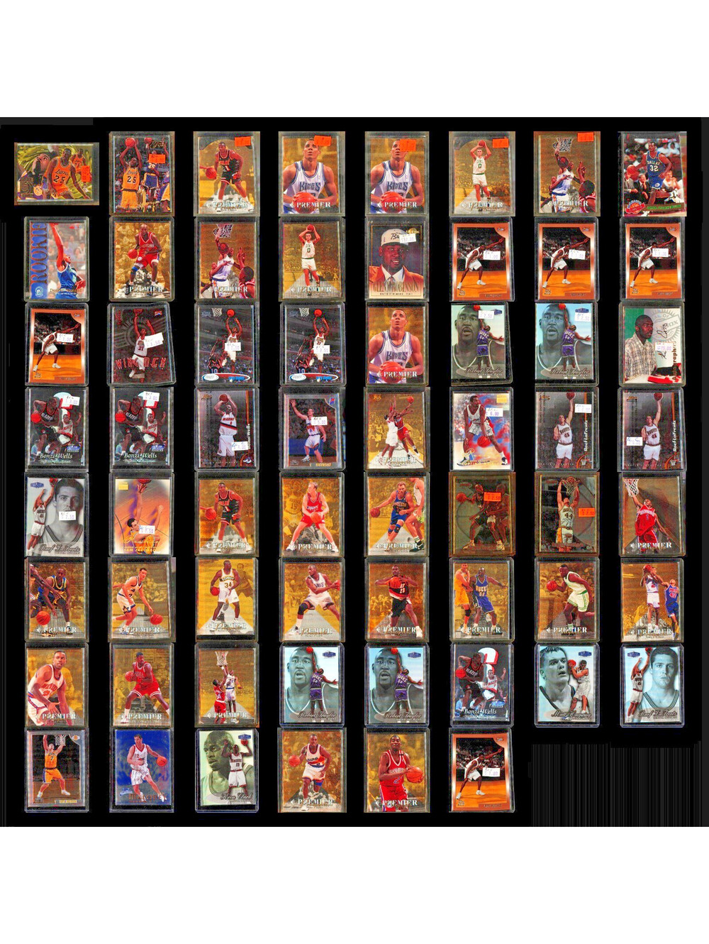 62 Card 1990s Basketball Lot RC Rookie Finest Chrome Flair SP NBA Nice